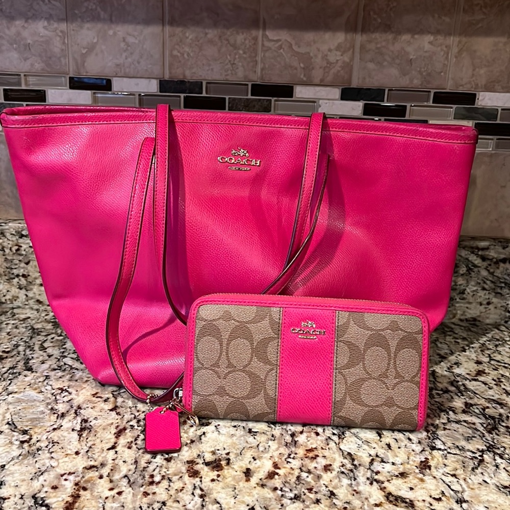 COPY - Coach Tote and Wallet Set